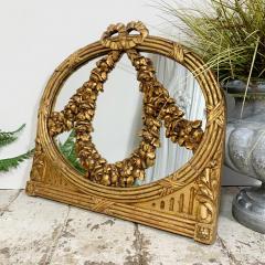 18th Century Carved Gilt Wood Floral Swags Mirror - 3037161