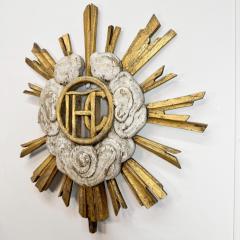 18th Century Carved Giltwood Church Sunburst - 3892268