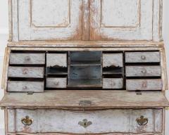 18th Century Danish Rococo Secretary with Serpentine Front circa 1760 - 4743953