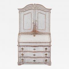 18th Century Danish Rococo Secretary with Serpentine Front circa 1760 - 4746075