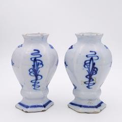 18th Century Delft Pair of Urns circa 1780 - 2960710