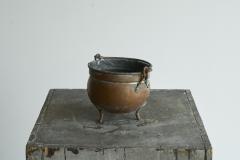 18th Century Eared Pot in Patinated Copper - 4468244