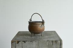 18th Century Eared Pot in Patinated Copper - 4468256