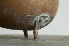 18th Century Eared Pot in Patinated Copper - 4468258