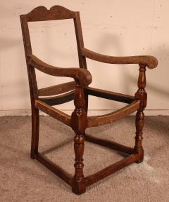 18th Century English Armchair In Oak - 3127002