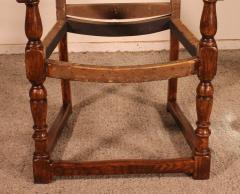 18th Century English Armchair In Oak - 3127003