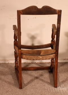 18th Century English Armchair In Oak - 3127008