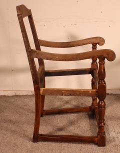 18th Century English Armchair In Oak - 3127009