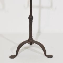 18th Century English Hand Forged Iron Candleholder - 4114043