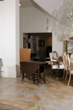 18th Century English Oak Gateleg Drop Leaf Table with Turned Legs and Drake Feet - 3415580