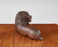 18th Century Folk Carved Lion - 4206047