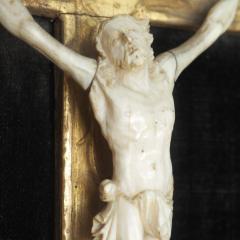 18th Century French Baroque Crucifix Cushion Mirror - 2053275