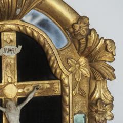 18th Century French Baroque Crucifix Cushion Mirror - 2053279