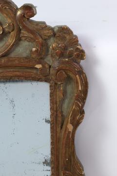 18th Century French Baroque Paint Parcel Gilt Mirror Frame With Mercury Plate - 2180348