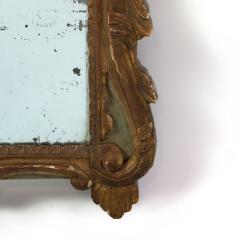 18th Century French Baroque Paint Parcel Gilt Mirror Frame With Mercury Plate - 2180350