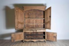 18th Century French Bleached Oak Buffet Deux Corps - 3955361