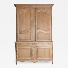 18th Century French Bleached Oak Buffet Deux Corps - 3955775