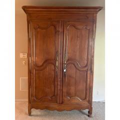 18th Century French Country Armoire Linen Press Wardrobe Cabinet - 2777454