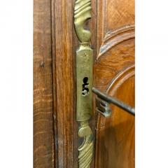 18th Century French Country Armoire Linen Press Wardrobe Cabinet - 2777457