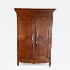 18th Century French Country Armoire Linen Press Wardrobe Cabinet - 2784522
