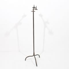 18th Century French Hand Forged Iron Candleholder - 4114288
