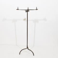 18th Century French Hand Forged Iron Candleholder - 4114296