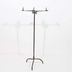 18th Century French Hand Forged Iron Candleholder - 4114372