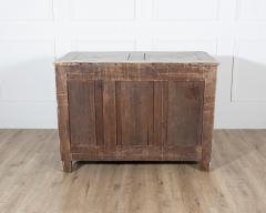 18th Century French Louis XV Bleached Oak Curved Commode with Parquet Top - 4364580