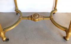 18th Century French Louis XVI Giltwood Console Table with Inset Onyx Top - 3507641