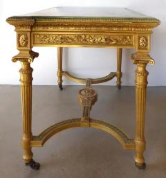 18th Century French Louis XVI Giltwood Console Table with Inset Onyx Top - 3507709