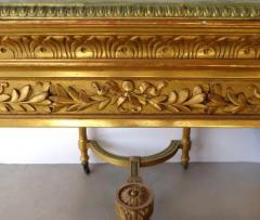 18th Century French Louis XVI Giltwood Console Table with Inset Onyx Top - 3507725