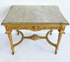 18th Century French Louis XVI Giltwood Console Table with Inset Onyx Top - 4571886