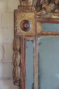 18th Century French Louis XVI Period Richly Carved Giltwood Mirror - 837413