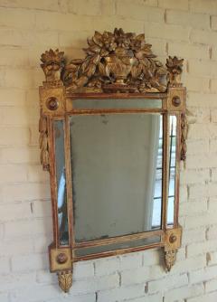 18th Century French Louis XVI Period Richly Carved Giltwood Mirror - 837418