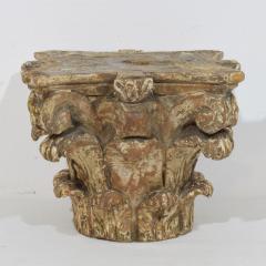 18th Century French Neoclassical Carved Wooden Capital - 4120976