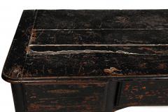 18th Century French Provincial Black Painted Mazarin Pedestal Desk - 4501654