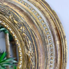 18th Century French Rococo Circular Gilt Gesso Mirror - 3191964