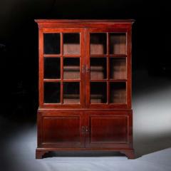 18th Century George II Chippendale Period Two Door Mahogany Glazed Bookcase - 3923616