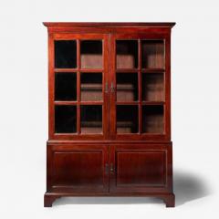 18th Century George II Chippendale Period Two Door Mahogany Glazed Bookcase - 3925412