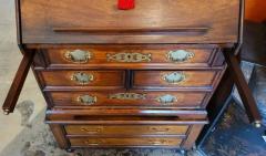 18th Century George II Miniature Campaign Bureau Chest on Later Chest Stand - 4153923