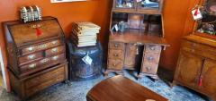18th Century George II Miniature Campaign Bureau Chest on Later Chest Stand - 4153928
