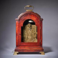 18th Century George III Figured Mahogany Three Pad Striking Bracket Clock - 3123568