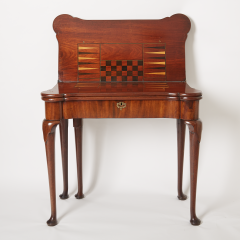 18th Century Georgian Mahogany Triple Top Games Table - 2282637