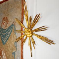 18th Century Giltwood All Seeing Eye of God Devotional Sunburst - 4124068