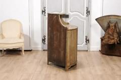 18th Century Gustavian Period Swedish Painted Corner Buffet with Reeded Doors - 3564614