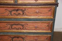 18th Century Hand Painted Polychrome and Parcel Gilt Canterano Commode - 3501134