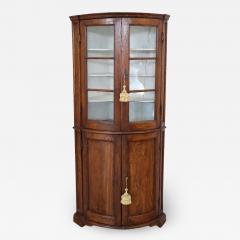 18th Century Italian Antique Corner Cupboard or Corner Cabinet in Poplar Wood - 2213132