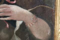 18th Century Italian Antique Oil on Canvas Painting Portrait of a Noble Lady - 2484645