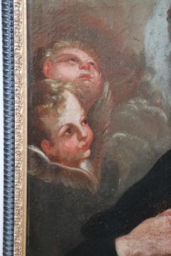 18th Century Italian Antique Oil on Canvas Painting Saint Francesco Saverio - 2517073