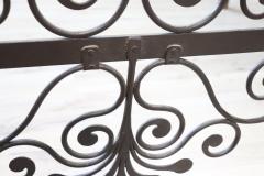 18th Century Italian Antique Wrought Iron Single Bed with Hand Paintings - 3295070